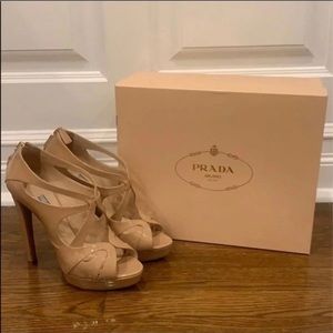 ✨Authentic✨ Prada Platform Shoes Nude